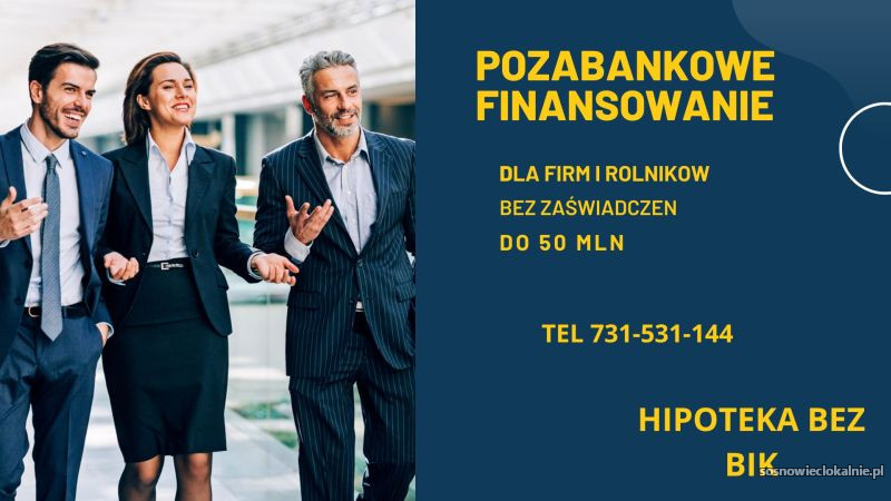 Pozabankowa pozyczka pod hipoteke nierucchomosci nawet na 5 lat