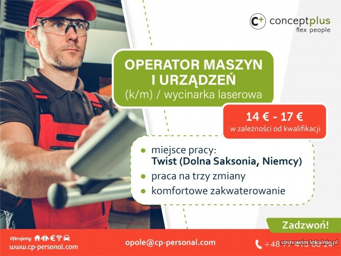 Operator maszyn i urządzeń Wycinarka laserowa Operator maszyn i urządzeń Wycinarka laserowa