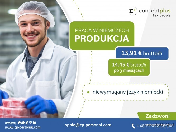 Pracownik produkcji bez znajomości języka Niemcy Pracownik produkcji bez znajomości języka Niemcy