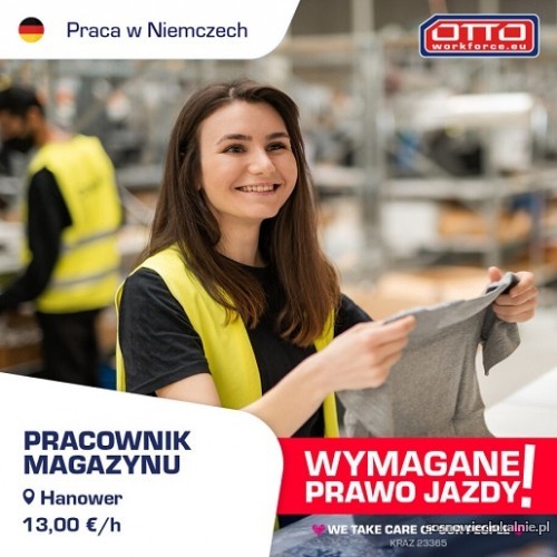 Niemcy | Praca w magazynie z modą | Nawet 13,00 €/h. Niemcy | Praca w magazynie z modą | Nawet 13,00 €/h.