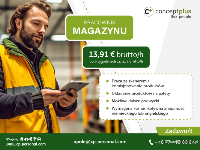 Pracownik magazynu bez znajomości języka niem. Niemcy Pracownik magazynu bez znajomości języka niem. Niemcy