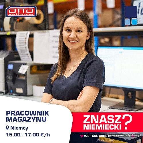 Niemcy | Pracownik magazynu ze znajomością j. niem. | Nawet 15-17 Euro/h! Niemcy | Pracownik magazynu ze znajomością j. niem. | Nawet 15-17 Euro/h!