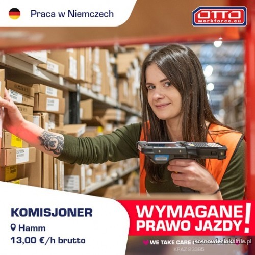 Niemcy | Komisjoner w magazynie supermarketu | Nawet 13,00 € h. Niemcy | Komisjoner w magazynie supermarketu | Nawet 13,00 € h.
