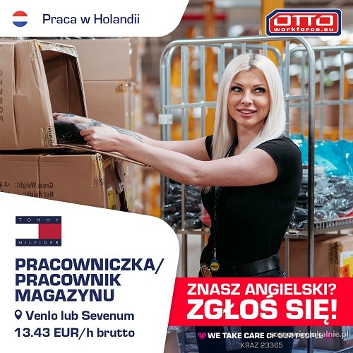 Holandia. Magazyn z ubraniami Tommy Hilfiger, Calvin Klein. Holandia. Magazyn z ubraniami Tommy Hilfiger, Calvin Klein.