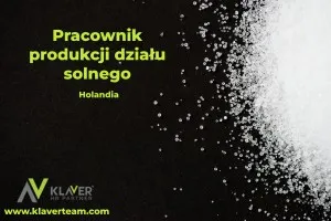 Praca- Pracownik produkcji/działu solnego- praca od zaraz Praca- Pracownik produkcji/działu solnego- praca od zaraz