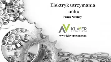 Elektryk utrzymania ruchu - Niemcy, okolice Bamberg, Bawaria Elektryk utrzymania ruchu - Niemcy, okolice Bamberg, Bawaria